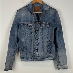 American Eagle Outfitters Men’s XS Faded Blue Denim Jacket